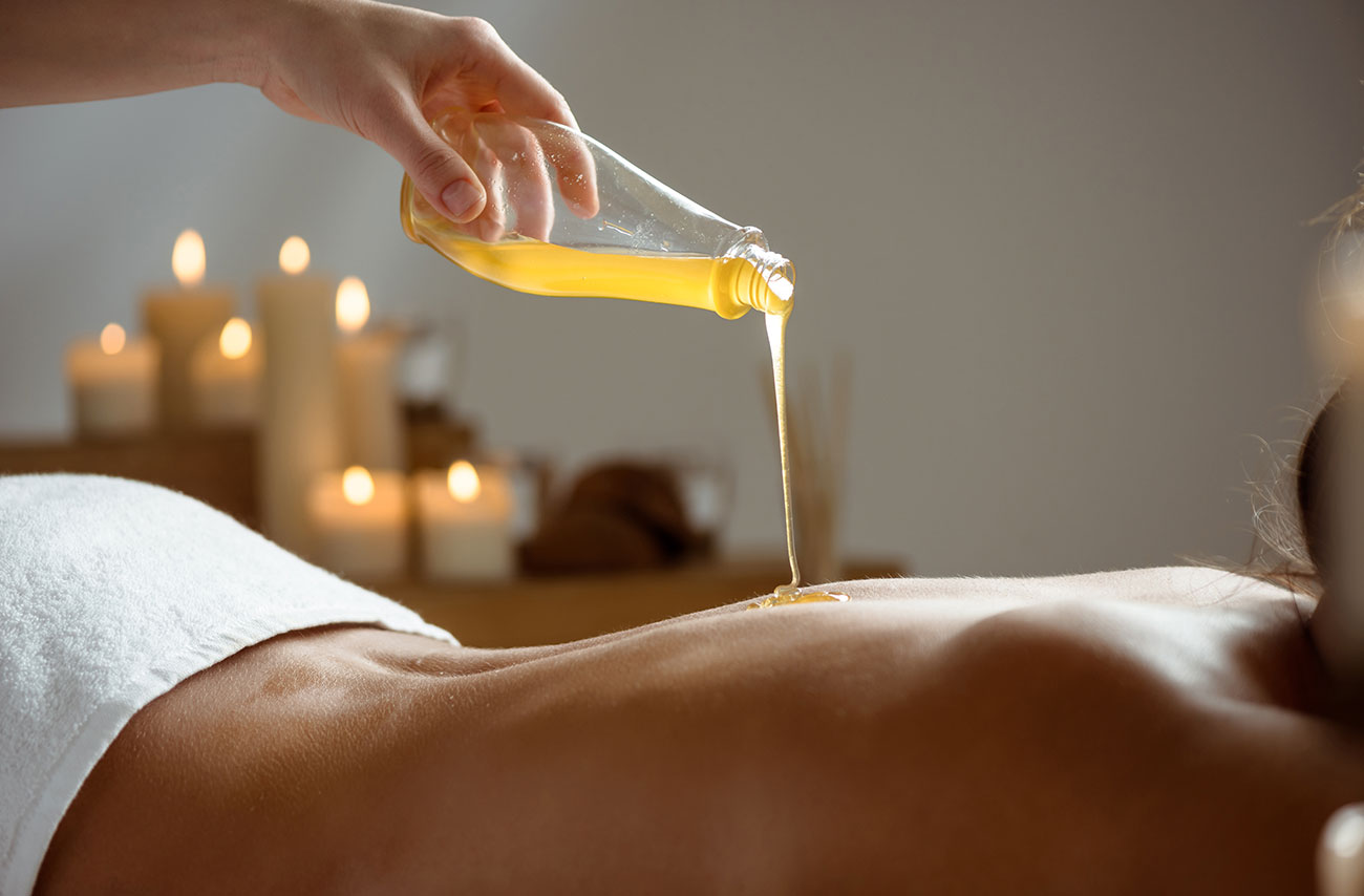 massage à base d'huile